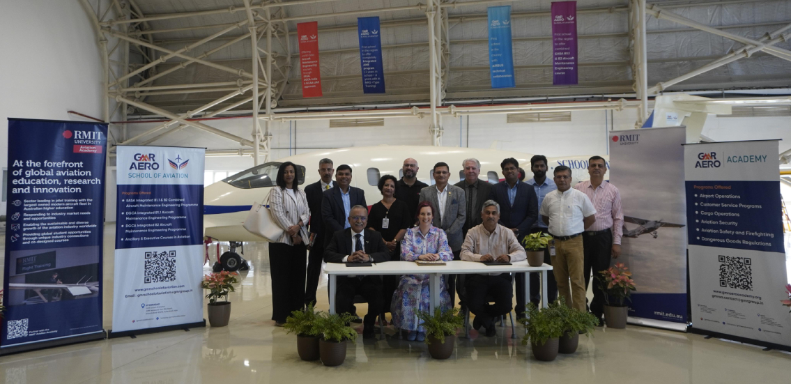 GMR School of Aviation & GMR Aero Academy and Royal Melbourne Institute of Technology signs MoU